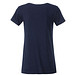 JAMES & NICHOLSON Damen T-Shirt Basic aus Bio-Baumwolle, dunkelblau, L