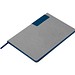 A5 Notizbuch mit farbigem Schnitt EVAN, dunkelblau