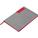 A5 Notizbuch mit farbigem Schnitt EVAN, rot