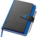 A5 Notizbuch mit Visitenkartenmappe, blau
