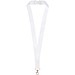 Addie Sublimation Lanyard mit Sicherheitsverschluss aus recyceltem PET Kunststoff, weiss, 15mm