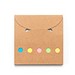 AINSLEY. Büroset 2-in-1- aus 100 % Recyclingpapier mit 6 Haftnotizblöcken, Natur