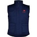 Almanzor Vielseitige Thermo Arbeitsweste mit hohem Kragen, marineblau, L