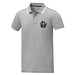 Amarago Polo mit abgesetztem Rand für Herren, heather grau, XL