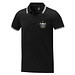 Amarago Polo mit abgesetztem Rand für Herren, schwarz, XL