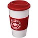 Americano® 350 ml Isolierbecher mit Schutzring, rot/weiß
