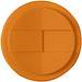 Americano® Eco 350 ml recycelter Becher mit auslaufsicherem Deckel, orange