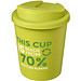 Americano® Espresso Eco 250 ml recycelter Isolierbecher mit auslaufsicherem Deckel, limone