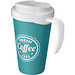 Americano® Grande 350 ml Isolierbecher mit auslaufsicherem Schraubverschluss, aquablau/weiß