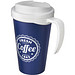 Americano® Grande 350 ml Isolierbecher mit auslaufsicherem Schraubverschluss, blau/weiß