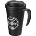Americano® Grande 350 ml Isolierbecher mit auslaufsicherem Schraubverschluss, schwarz glänzend