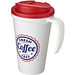 Americano® Grande 350 ml Isolierbecher mit auslaufsicherem Schraubverschluss, weiß/rot