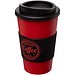 Americano Isolierbecher mit Schutzring, 350 ml, rot,schwarz