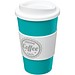 Americano Isolierbecher mit Schutzring, 350 ml, türkisblau,weiss