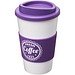 Americano Isolierbecher mit Schutzring, 350 ml, weiss,lila
