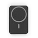 AMPERE 10. Magnetische Powerbank mit 10'000 mAh und superschnellem kabellosem Ladegerät (15 W) aus Recyceltes ABS (100% rABS), Schwarz