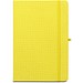 ANNE. A5 Notizbuch aus recyceltem Polyester (100% rPET) mit linierten Seiten, Gelb
