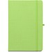 ANNE. A5 Notizbuch aus recyceltem Polyester (100% rPET) mit linierten Seiten, Hellgrün
