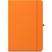 ANNE. A5 Notizbuch aus recyceltem Polyester (100% rPET) mit linierten Seiten, Orange