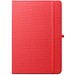 ANNE. A5 Notizbuch aus recyceltem Polyester (100% rPET) mit linierten Seiten, Rot