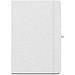 ANNE SUB. A5 Notizbuch aus recyceltem 300D-Polyester (100% rPET), ideal für die Sublimationspersonalisierung, Weiß