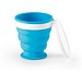 ASTRADA. faltbarer Reisebecher aus Silikon und PP 250 ml, Hellblau