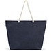 ATHENS. Strandtasche aus recycelter Baumwolle (70 %) und recyceltem Polyester (30 %) (220 g/m²), Blau