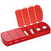 Pillendose 7-Tage, rot