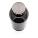 Auslaufsichere Trinkflasche mit Metalldeckel, schwarz