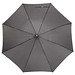 Automatik Windproof Taschenschirm mit farbigem Griff, Dunkelgrau