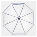 Automatischer Windproof-Stockschirm VIP,, blau, transparent