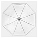 Automatischer Windproof-Stockschirm VIP,, transparent, weiß