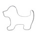 Backförmchen Single-Pack, Haustiere, Hund, 2-seit. Druck