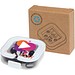 Baekdu kabelgebundenes Headset Typ-C mit Aufbewahrungsbox aus recyceltem Kunststoff, schwarz