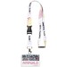 Balta Sublimation Lanyard mit Schnapp- und Sicherheitsverschluss, schwarz, 15mm