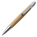 Bambus-Druckkugelschreiber Bamboo II, blaue Mine, braun
