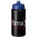 Baseline® Plus 500 ml Flasche mit Sportdeckel, schwarz/blau
