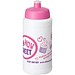 Baseline® Plus 500 ml Flasche mit Sportdeckel, weiß/rosa