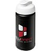 Baseline® Plus 500 ml Sportflasche mit Klappdeckel, schwarz/weiß