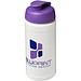 Baseline® Plus 500 ml Sportflasche mit Klappdeckel, weiß/lila