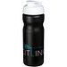 Baseline® Plus 650 ml Sportflasche mit Klappdeckel, schwarz/weiß