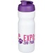 Baseline® Plus 650 ml Sportflasche mit Klappdeckel, weiß/lila