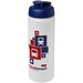 Baseline® Plus 750 ml Flasche mit Klappdeckel, transparent/blau