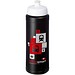 Baseline® Plus grip 750 ml Sportflasche mit Sportdeckel, schwarz/weiß