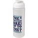 Baseline Plus grip Sportflasche mit Klappdeckel, 750 ml, transparent/weiss