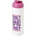 Baseline Plus grip Sportflasche mit Klappdeckel, 750 ml, weiss/rosa