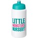 Baseline Plus grip Sportflasche mit Sportdeckel, 500 ml, weiss,aquablau