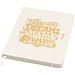 Bass A5 recyceltes Notizbuch, liniert, weiss