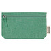 Baumwolletui mit Reißverschluss , grün