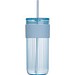 Becher mit Trinkhalm, 660ml SOLEDAD, hellblau